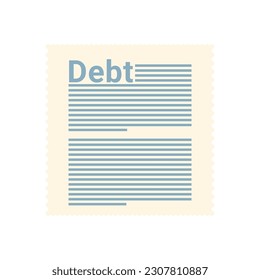 Vector illustrations and logos about debt and hard work to pay until free of debt