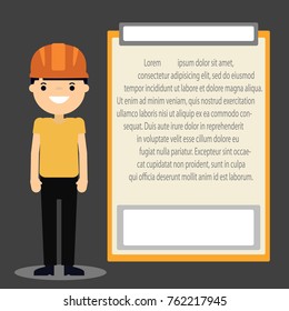 Vector illustrations Man About Safety