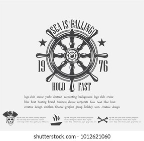 vector illustrations, marine themes, icons and logos of the skull. Pirates vector
