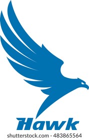 Vector illustrations or mascot, the eagle was flying as a logo, a symbol of a company.