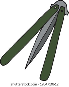 vector illustrations of melee weapons