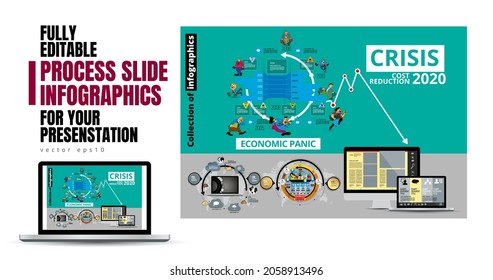 Vektorgrafiken moderner Infografiken. Verwendung auf Website, Unternehmensbericht oder Präsentation