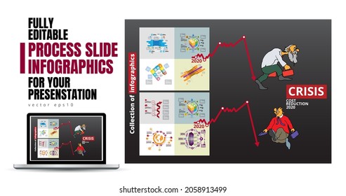 Ilustraciones vectoriales de gráficos de información modernos. Uso en sitios web, informes corporativos o presentación
