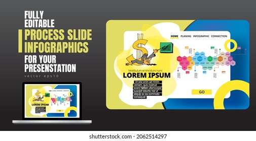 Ilustrações vetoriais de gráficos de informação modernos. Uso no site, relatório ou apresentação corporativa