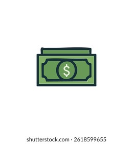 Ilustraciones vectoriales elemento de icono de dinero, perfecto para infografías, artículos, libros, volantes, Anuncios