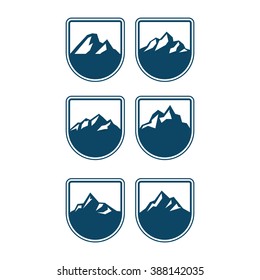 Vector Illustrations : Mountain Badges