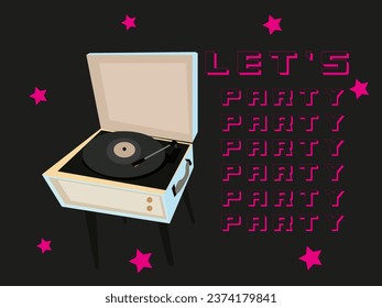 Vector illustrations for music events, jazz concerts and other design. Vector silhouettes dancing