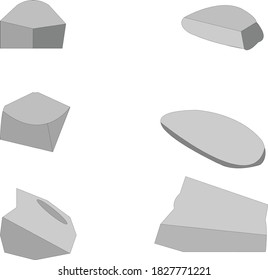 Vector illustrations of nature including animals flowers mountains rocks and various images have been prepared as a set as follows Please choose to watch