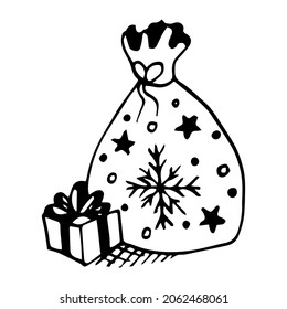 Vector illustrations. New Year's drawings.