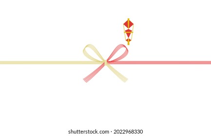 Vector illustrations of Noshi and Mizuhiki

translation: Noshi (Wrapping of japanese style for gift)
Mizuhiki (Japanese ribbon for gift)