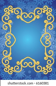 vector illustrations - old-fashioned cord frame