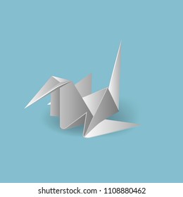 Vector illustrations with origami