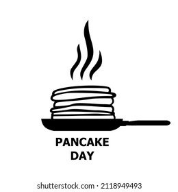 Vector illustrations of Pancake day icon