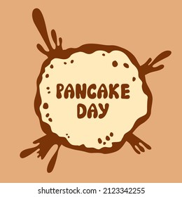 Vector illustrations of Pancake day icon