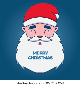Vector Illustrations of santa characters celebrating christmas. flat illustration ho ho ho