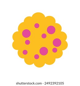 Vector Illustrations of Simple Shapes of Various Virus Icons and Pictograms