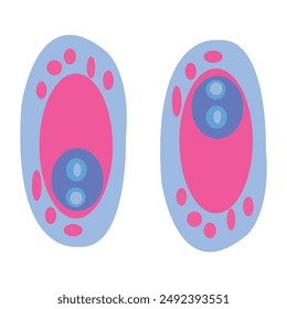 Vector Illustrations of Simple Shapes of Various Virus Icons and Pictograms