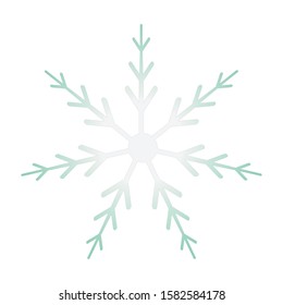 vector illustrations of small sweet snowflakes