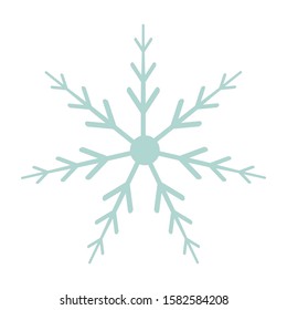 vector illustrations of small sweet snowflakes
