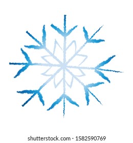 vector illustrations of small sweet snowflakes