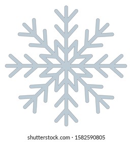 vector illustrations of small sweet snowflakes