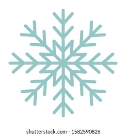 vector illustrations of small sweet snowflakes