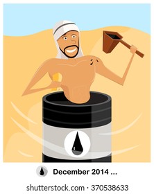   vector illustrations swimming in oil
