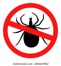 Icono de protección de garrapatas con ilustraciones vectoriales. Ixodida. Acari