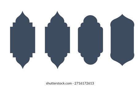 vector illustrations of traditional Middle Eastern lanterns