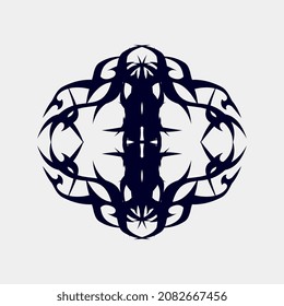 ilustraciones vectoriales de motivos únicos y bellos tatuajes también se pueden usar para tela u otros