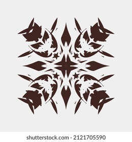 vector illustrations of unique and interesting images for wall decorations or tattoos are also good
