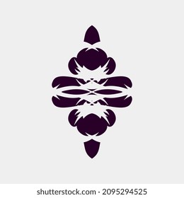 vector illustrations of unique motifs for home wall decorations or other fabric screen printing can also be done