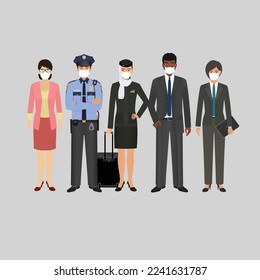 Ilustraciones vectoriales de diversas carreras y profesiones