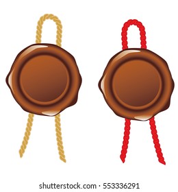 Vector Illustrations of wax seal