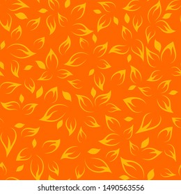 Vector illustration.Seamless pattern, autumn leaves.EPS 8