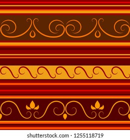 Vector illustration.Seamless pattern background with curls.EPS 8