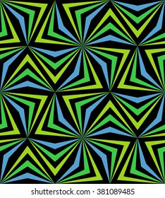 Vector Illustration.Seamless Polygonal Blue and Green Pattern. Geometric Abstract Background