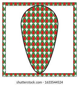 vector illustration.simple frame for coloring book.banner template