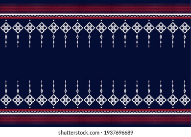 Vektorgrafik, thailändische Stoffseide, Geometrisches Ethnisches Muster, thailändisches Kunstdesign