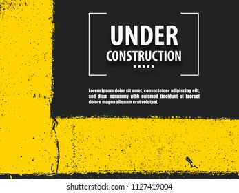Vector illustration.Under construction page background. 