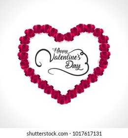 Vector illustration.valentine's day with beautiful heart