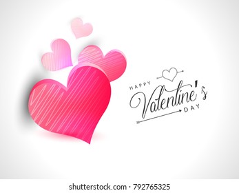 vector illustration.valentine's day with beautiful heart