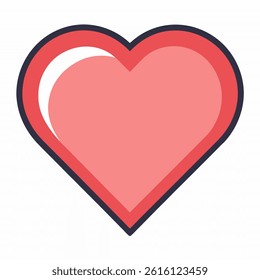 Vector illustration.Valentine's Day. Mother's Day, Birthday, Heart Icon, Ornament, Vector. Love symbol isolated on white background.on white background.
