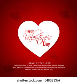 vector illustration.valentine's day.with beautiful heart