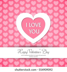vector illustration.valentine's day.with beautiful heart