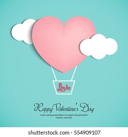 vector illustration.valentine's day.with beautiful heart