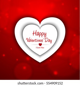 vector illustration.valentine's day.with beautiful heart