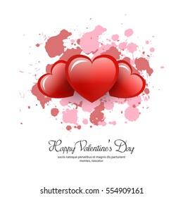 vector illustration.valentine's day.with beautiful heart