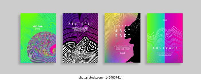 Vector illustration.Vector line gradient halftone. frame for text Modern Art graphics. design business cards, invitations, gift cards, flyers ,brochures