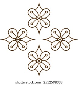 Vector illustration.Wedding and restaurant menu. Ornate classic templates set in vintage style